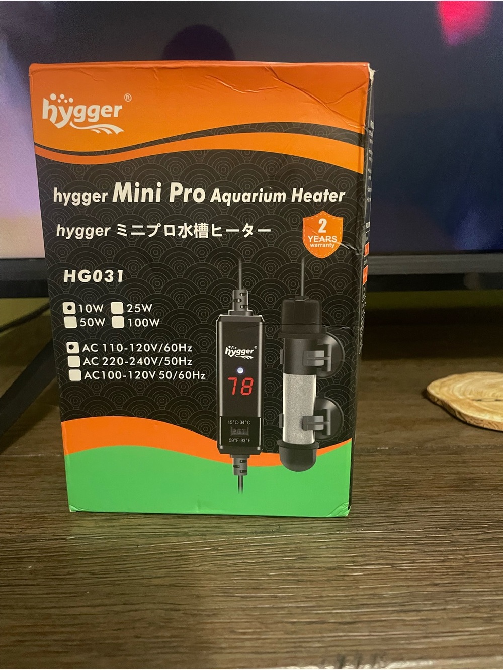 Mini Pro Aquarium Heater HG031  Digital Temperature Control